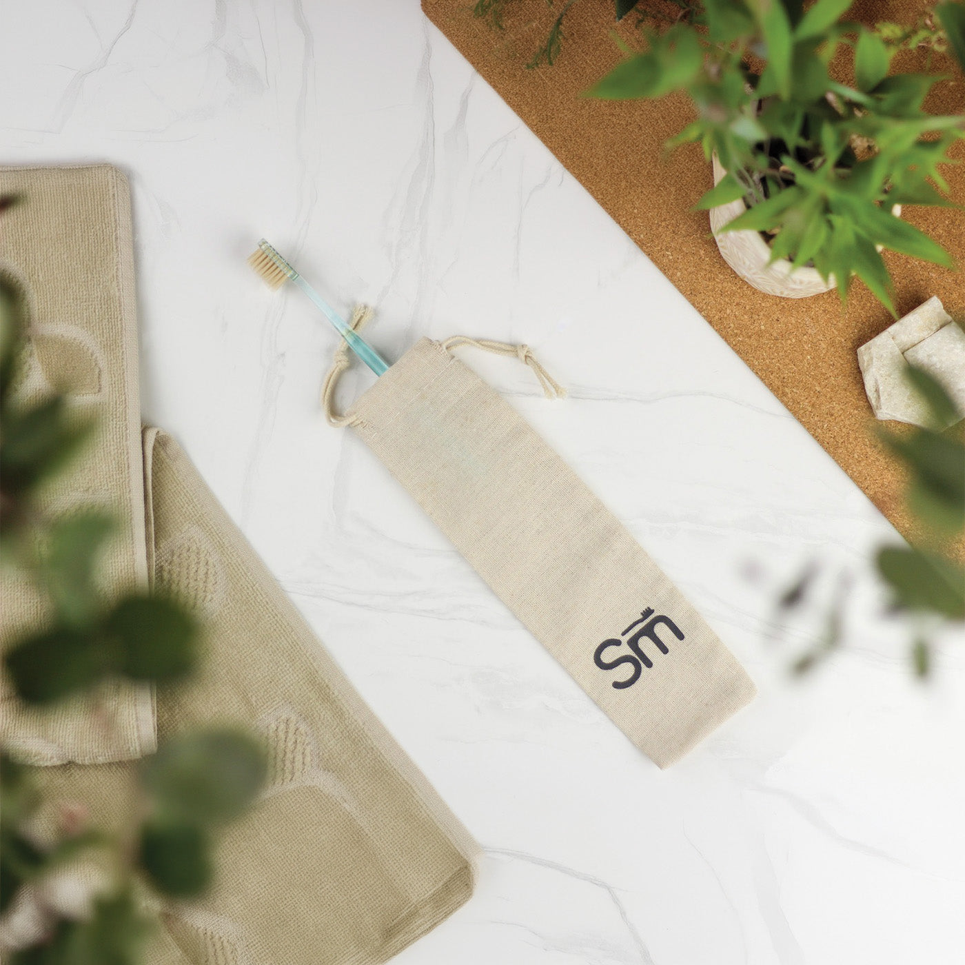 كيس خيش لفرشاة المسواك الذكية