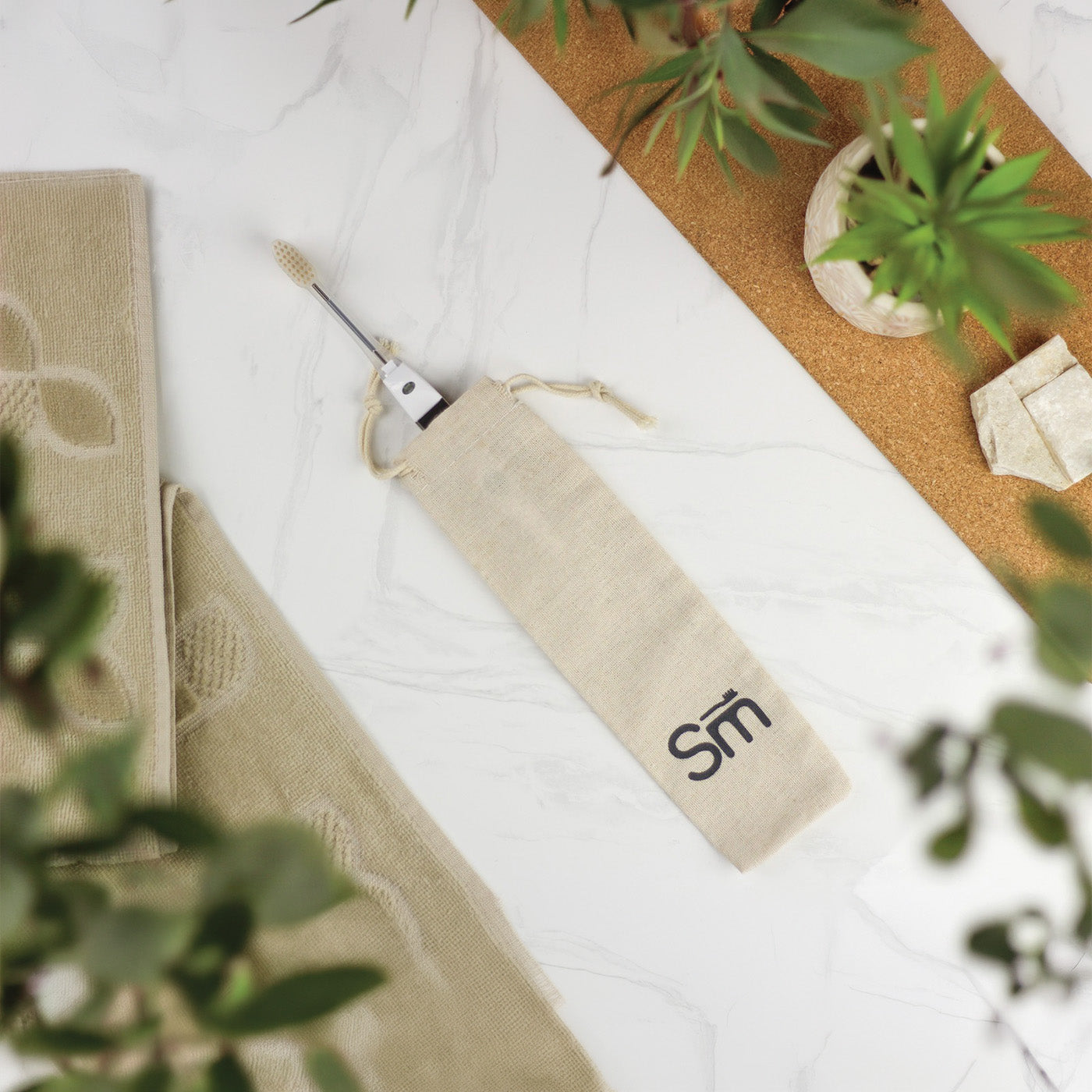 كيس خيش لفرشاة المسواك الذكية