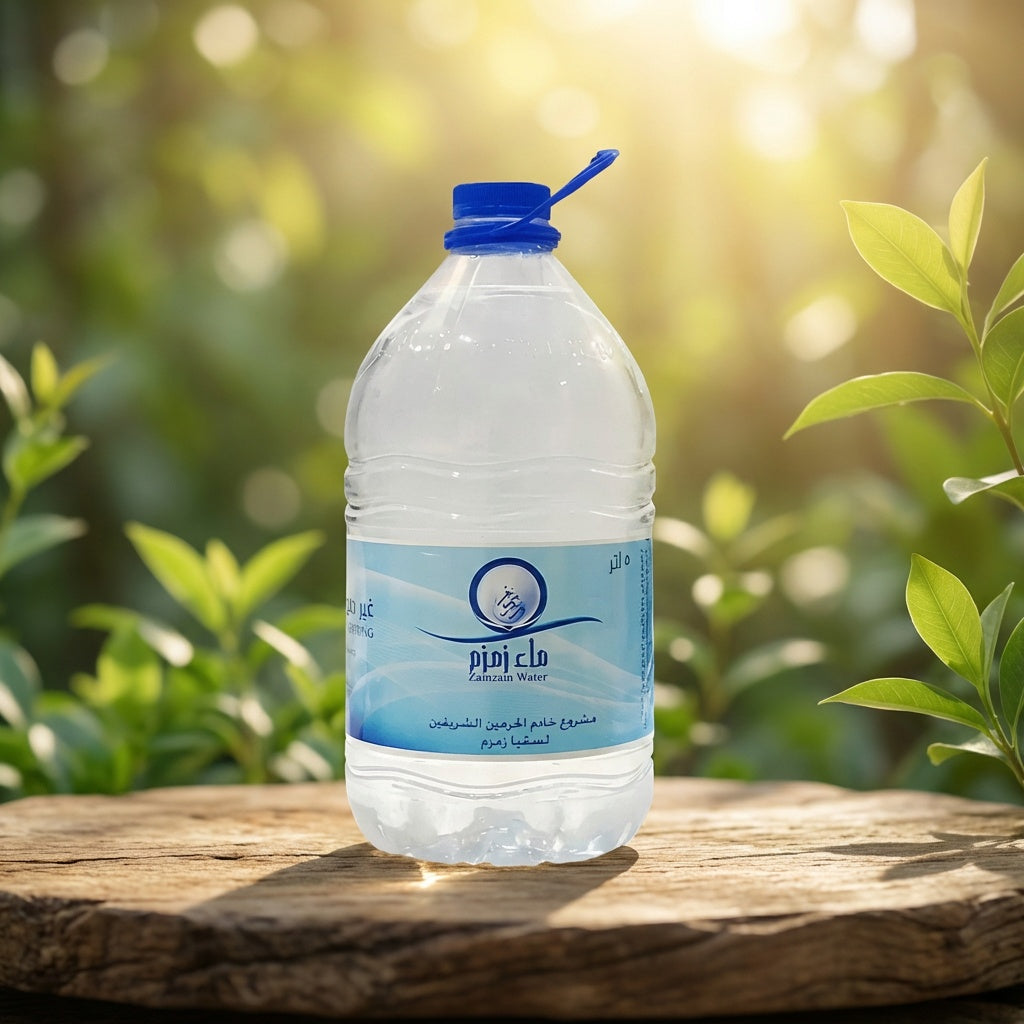 ماء زمزم 5 لتر – ماء زمزم الأصلي من مكة المكرمة